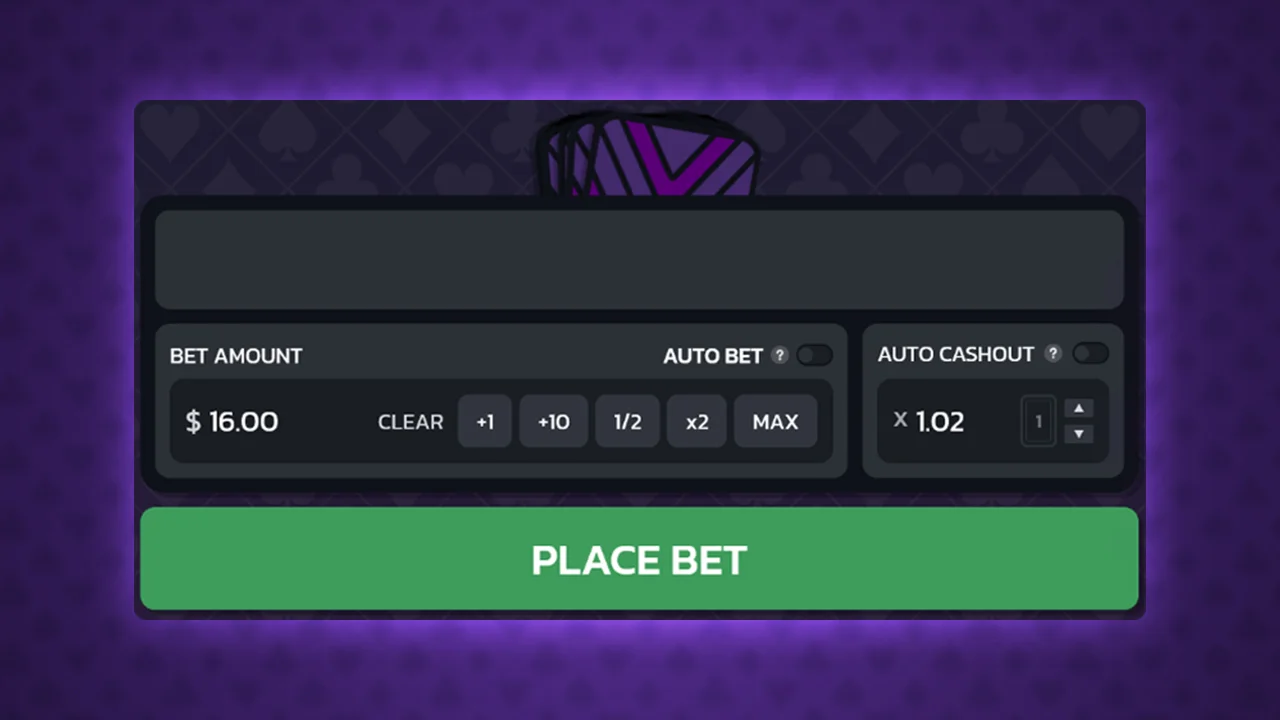 Crash Joker How To Play - Place Your Bet